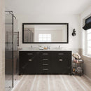 Modern Fittings Caroline 72" Double Bath Vanity with Quartz Top and Round Sinks