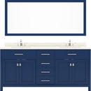 Modern Fittings Caroline 72" Double Bath Vanity with Quartz Top and Round Sinks