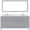 Modern Fittings Caroline 72" Double Bath Vanity with Quartz Top and Round Sinks