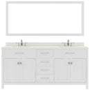 Modern Fittings Caroline 72" Double Bath Vanity with Quartz Top and Square Sinks