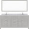 Modern Fittings Caroline 72" Double Bath Vanity with Marble Top and Round Sinks