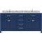 Modern Fittings Caroline 72" Double Bath Vanity with Marble Top and Round Sinks