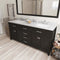 Modern Fittings Caroline 72" Double Bath Vanity with Marble Top and Square Sinks