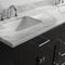 Modern Fittings Caroline 72" Double Bath Vanity with Marble Top and Square Sinks Faucets