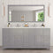 Modern Fittings Caroline Parkway 72" Double Bath Vanity with Calacatta Quartz Top and Round Sinks