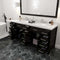 Modern Fittings Caroline Parkway 72" Double Bath Vanity with Cultured Marble Quartz Top and Round Sinks