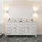 Modern Fittings Caroline Parkway 72" Double Bath Vanity with Cultured Marble Quartz Top and Round Sinks