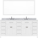 Modern Fittings Caroline Parkway 72" Double Bath Vanity with Marble Top and Round Sinks