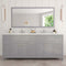 Modern Fittings Caroline Parkway 78" Double Bath Vanity with Calacatta Quartz Top and Round Sinks Faucets