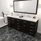 Modern Fittings Caroline Parkway 78" Double Bath Vanity with Cultured Marble Quartz Top and Square Sinks