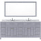 Modern Fittings Caroline Parkway 78" Double Bath Vanity with Marble Top and Round Sinks