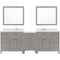 Modern Fittings Caroline Parkway 93" Double Bath Vanity with Quartz Top and Round Sinks