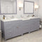 Modern Fittings Caroline Parkway 93" Double Bath Vanity with Quartz Top and Round Sinks