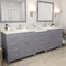 Modern Fittings Caroline Parkway 93" Double Bath Vanity with Quartz Top and Square Sinks Faucets