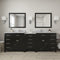 Modern Fittings Caroline Parkway 93" Double Bath Vanity with Marble Top and Round Sinks Faucets