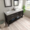 Modern Fittings Caroline Estate 60" Double Bath Vanity with Quartz Top and Round Sinks