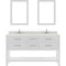 Modern Fittings Caroline Estate 60" Double Bath Vanity with Quartz Top and Round Sinks