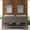 Modern Fittings Caroline Estate 72" Double Bath Vanity with Calacatta Quartz Top and Round Sinks Faucets