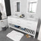 Modern Fittings Caroline Estate 72" Double Bath Vanity with Cultured Marble Quartz Top and Square Sinks