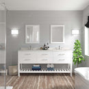 Modern Fittings Caroline Estate 72" Double Bath Vanity with Quartz Top and Round Sinks Faucets