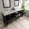 Modern Fittings Caroline Estate 72" Double Bath Vanity with Quartz Top and Square Sinks