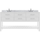 Modern Fittings Caroline Estate 72" Double Bath Vanity with Marble Top and Round Sinks