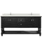 Modern Fittings Julianna 60" Double Bath Vanity with Dazzle Quartz Top and Round Sinks