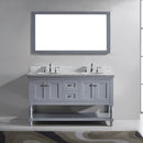 Modern Fittings Julianna 60" Double Bath Vanity with Marble Top and Round Sinks