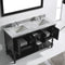 Modern Fittings Julianna 60" Double Bath Vanity with Marble Top and Square Sinks