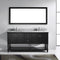 Modern Fittings Julianna 72" Double Bath Vanity with Marble Top and Sinks with Espresso