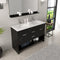 Modern Fittings Gloria 48" Double Bath Vanity with White Ceramic Top and Integrated Square Sinks