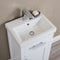 Water Creation 18" Pure White MDF Single Bowl Ceramics Top Vanity with Single Door From The MIA Collection MI18CR01PW-000000000