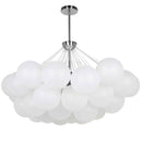 Dainolite 8 Light Halogen Chandelier Polished Chrome Finish with Frosted Glass MLS-358C-PC-FR