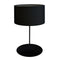 Dainolite 1 Light Drum Table Lamp with Jtone Black Shade Matte Black MM141T-BK-797