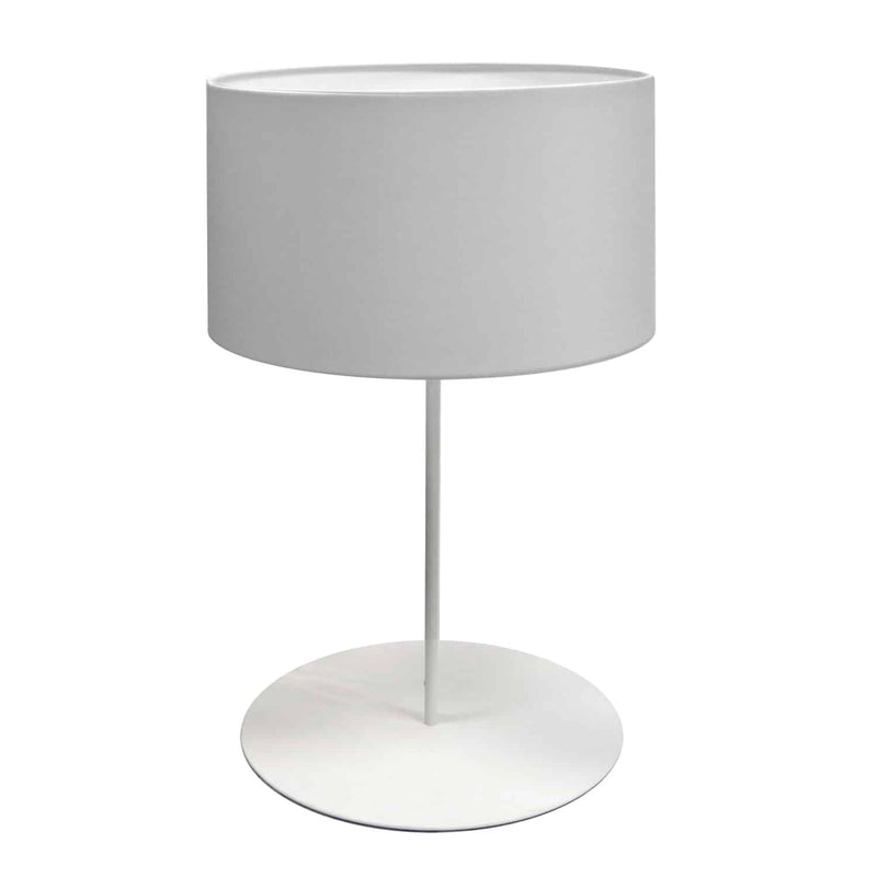 Dainolite 1 Light Drum Table Lamp W/ Jtone White Shade MM141T-WH-790