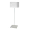 Dainolite 1 Light Slope Floor Lamp W/ Jtone White Shade MM181F-WH-790