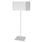 Dainolite 1 Light Square Floor Lamp W/ Jtone White Shade MM201F-WH-790