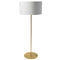 Dainolite 1 Light Drum Floor Lamp W/ Jtone White Shade Agb MM221F-AGB-790