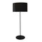 Dainolite 1 Light Drum Floor Lamp W/ Jtone Black Shade MM221F-BK-797