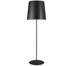 Dainolite 1 Light Drum Floor Lamp W/ Jtone Bk Shade Bk MM681F-BK-797