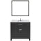 Modern Fittings Caroline 36" Single Bath Vanity with Calacatta Quartz Top and Round Sink