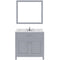 Modern Fittings Caroline 36" Single Bath Vanity with Calacatta Quartz Top and Round Sink