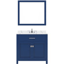 Modern Fittings Caroline 36" Single Bath Vanity with Calacatta Quartz Top and Square Sink