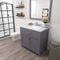 Modern Fittings Caroline 36" Single Bath Vanity with Calacatta Quartz Top and Square Sink