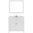 Modern Fittings Caroline 36" Single Bath Vanity with Calacatta Quartz Top and Square Sink Faucet