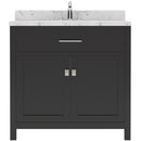 Modern Fittings Caroline 36" Single Bath Vanity with Cultured Marble Quartz Top and Round Sink