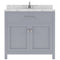 Modern Fittings Caroline 36" Single Bath Vanity with Cultured Marble Quartz Top and Round Sink