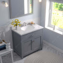 Modern Fittings Caroline 36" Single Bath Vanity with Cultured Marble Quartz Top and Round Sink