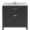 Modern Fittings Caroline 36" Single Bath Vanity with Cultured Marble Quartz Top and Square Sink