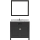 Modern Fittings Caroline 36" Single Bath Vanity with Cultured Marble Quartz Top and Square Sink